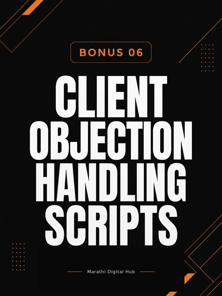 Client Objection Handling Scripts bonus ebook cover